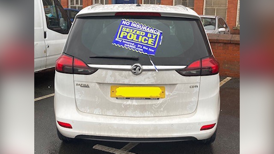One of the 16 seized vehicles One of the 16 seized vehicles