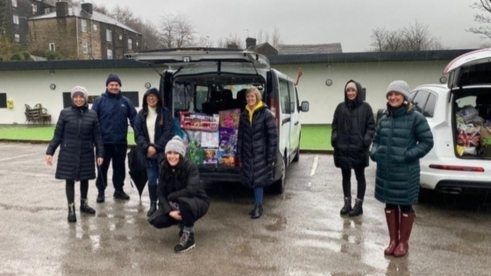 The Shop and Drop at Saddleworth Rangers saw donations of food, hygiene supplies, toys and games collected