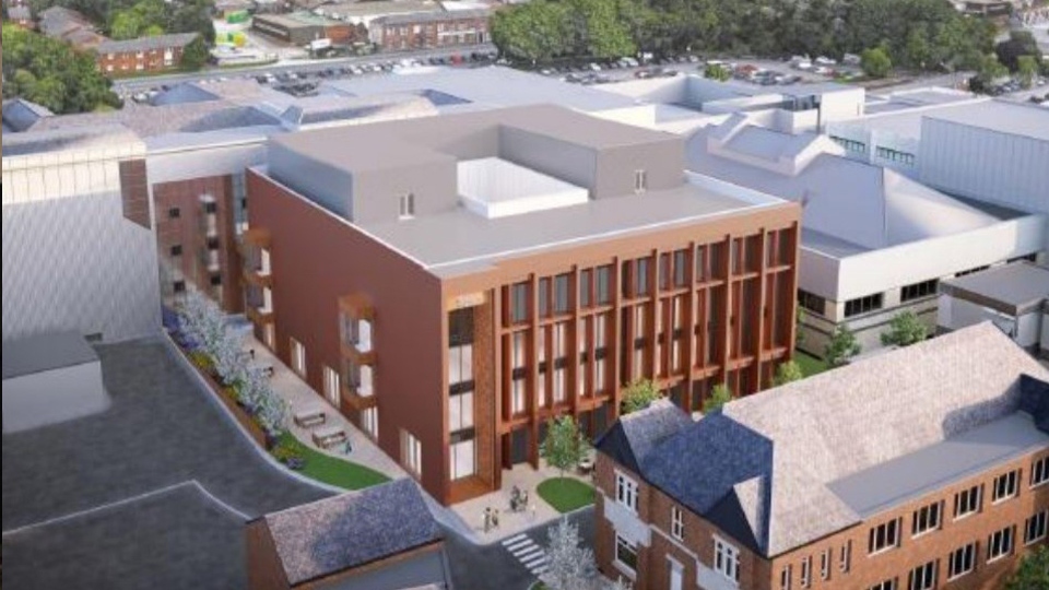 The new extension planned for the Royal Oldham Hospital The new extension planned for the Royal Oldham Hospital