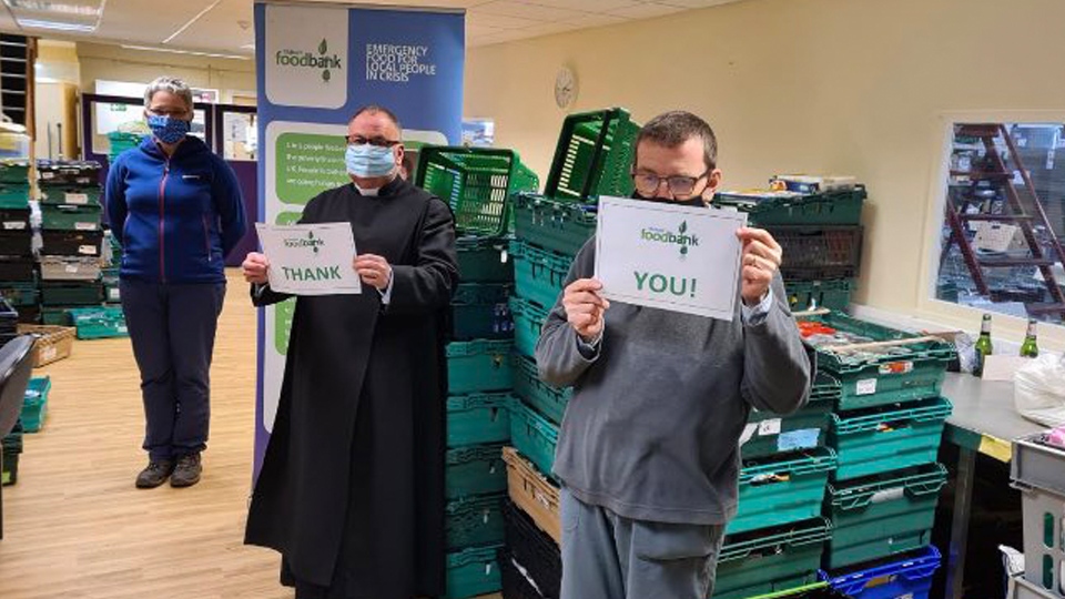 Volunteers at the Oldham Foodbank Volunteers at the Oldham Foodbank