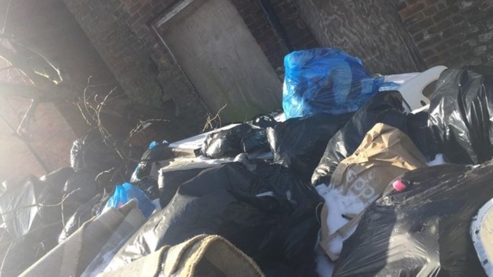 Rubbish is piling up in Hathershaw