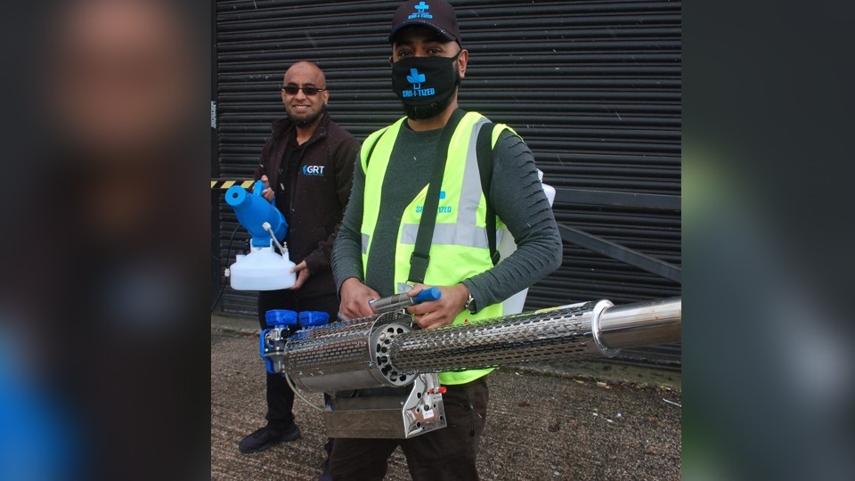 Pictured (left to right) are Afruz Miah (Global Relief Trust) and Amani Abdul Pictured (left to right) are Afruz Miah (Global Relief Trust) and Amani Abdul