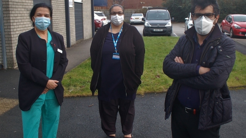 Pictured (left to right) are Dr Anita Sharma, Raheela Kauser and Dr Bilal Butt