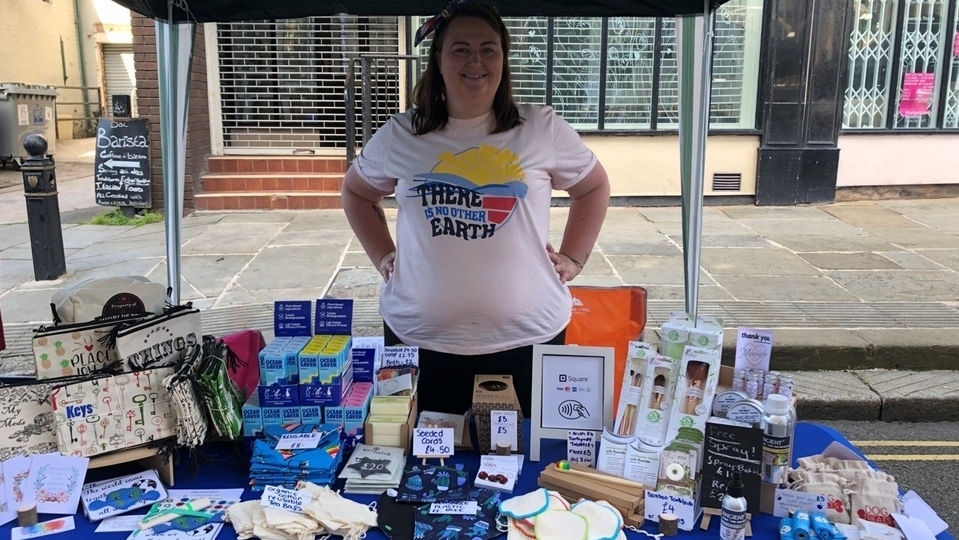 Jodie Clough normally travels to events around Greater Manchester promoting her environmentally friendly business - ‘Between Green’ Jodie Clough normally travels to events around Greater Manchester promoting her environmentally friendly business - ‘Between Green’