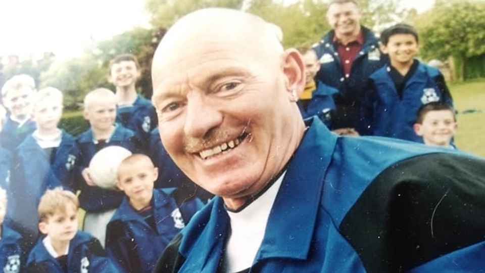 Kevyn is pictured during his soccer school days