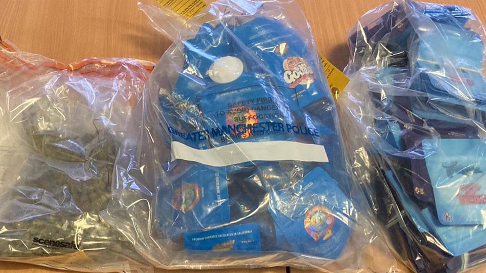 The drugs were seized earlier today (23 March) The drugs were seized earlier today (23 March)