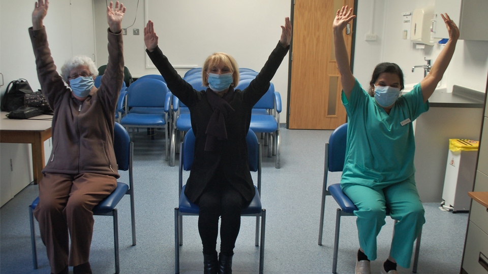 Pictured left to right: Margaret Heywood, Jayne Jackson, and Dr Anita Sharma.