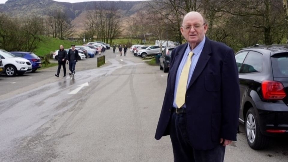 Councillor Kevin Dawson pictured at Dovestone Reservoir