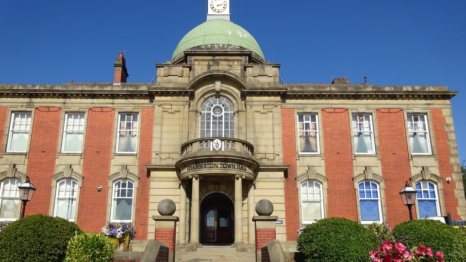 Chadderton Town Hall, new office of MP Jim McMahon