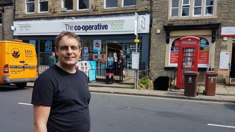 Councillor Garth Harkness is pictured in Delph Councillor Garth Harkness is pictured in Delph