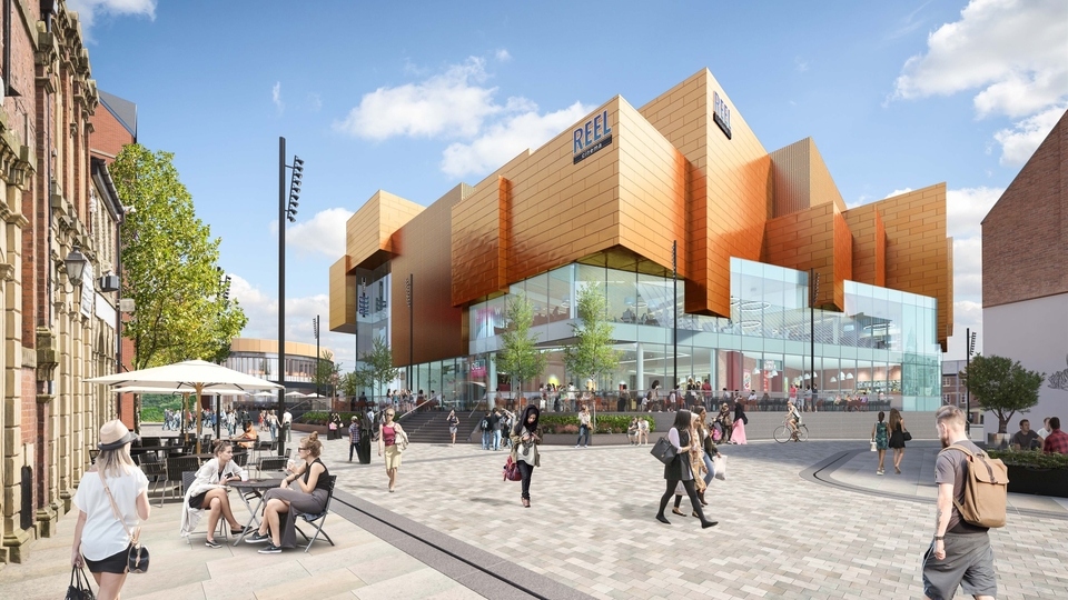 A CGI of Rochdale Riverside shopping and leisure centre - courtesy of Rochdale Council