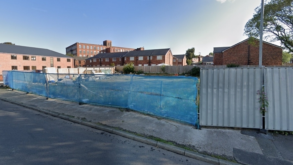 Edge Lane Street in Royton, the site of the former Parkside Mill which will be redeveloped with affordable housing. Image courtesy of Google Maps