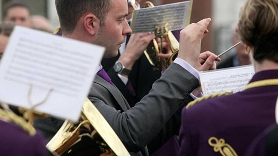 A typical scene from a previous brass band contest