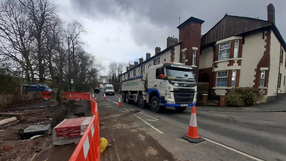 Upgrade work has taken place in Birch at the junction of Heywood Old Road and Langley Lane Upgrade work has taken place in Birch at the junction of Heywood Old Road and Langley Lane