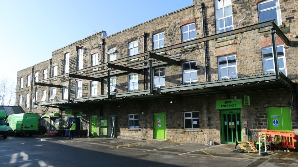 The Emmaus Mossley community building and second-hand superstore