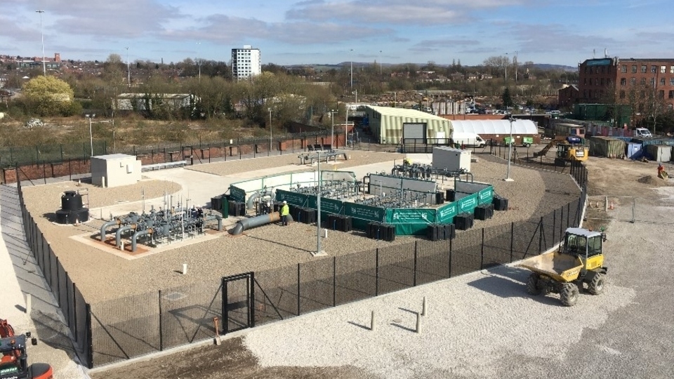 The rebuilt Cadent site on Mersey Road North in Hollinwood The rebuilt Cadent site on Mersey Road North in Hollinwood