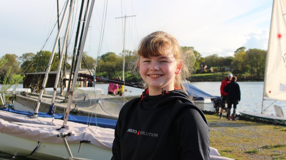 Ellia at the sailing club Ellia at the sailing club