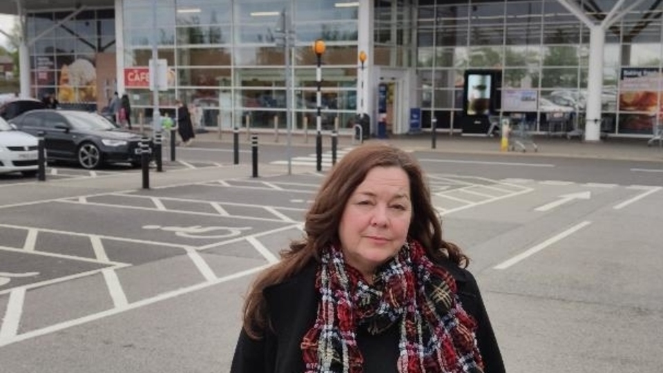 Green campaigner Louise Banawich is pictured at Tesco in Oldham