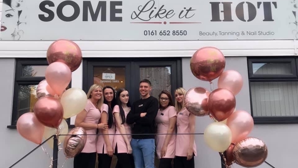 Marcia Jones and Shannon O’Hara are at either end of the picture outside their new Royton premises Marcia Jones and Shannon O’Hara are at either end of the picture outside their new Royton premises