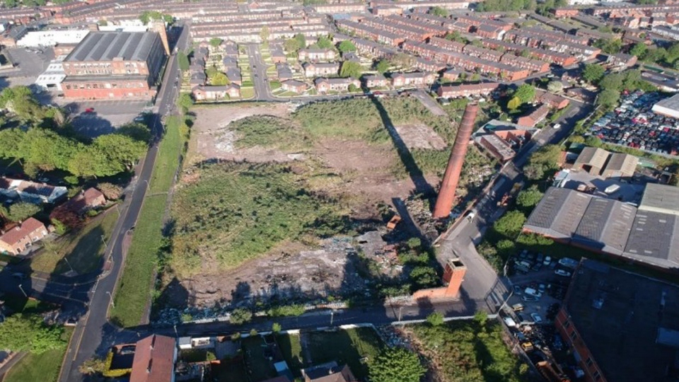 The site of 98 new homes in Hathershaw
