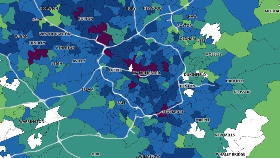 Greater Manchester Infections in the week to June 5