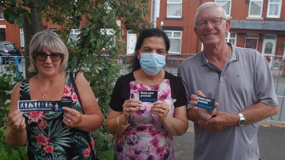Pictured are (left to right): Susan Richardson, Dr Anita Sharma and Eric Richardson