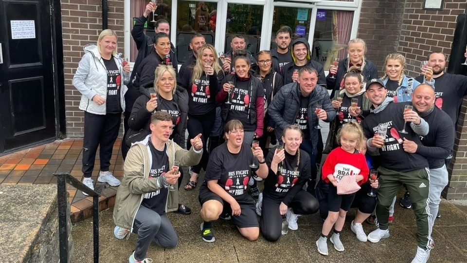 Alison O’Donnell's Brain Tumour Charity fundraising team are pictured Alison O’Donnell's Brain Tumour Charity fundraising team are pictured