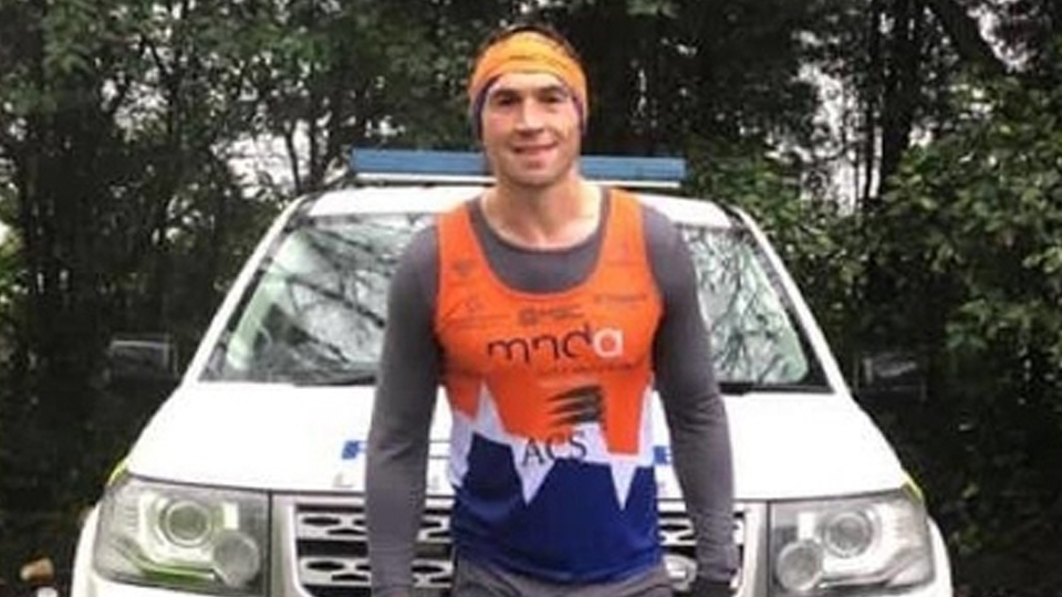 Kevin Sinfield has taken part in another charity run today.