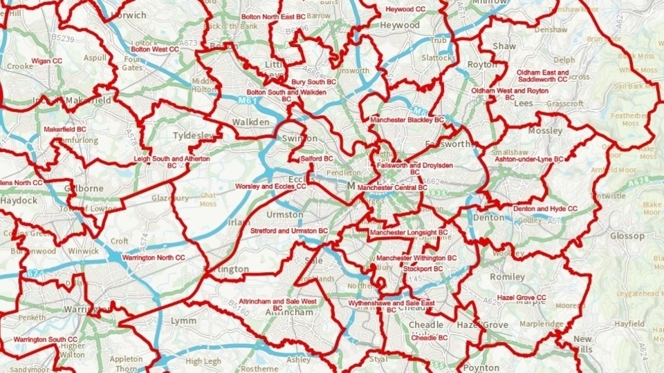The proposed new electoral boundaries for Greater Manchester