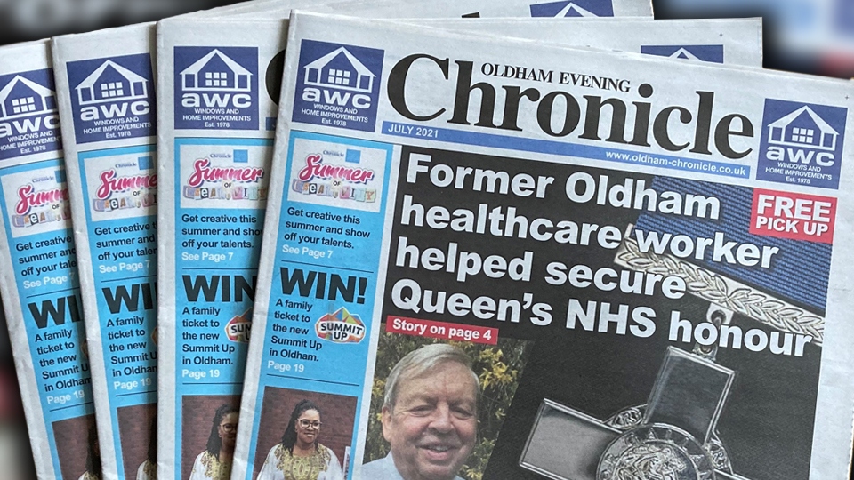 The July issue of the Oldham Chronicle is in shops now The July issue of the Oldham Chronicle is in shops now