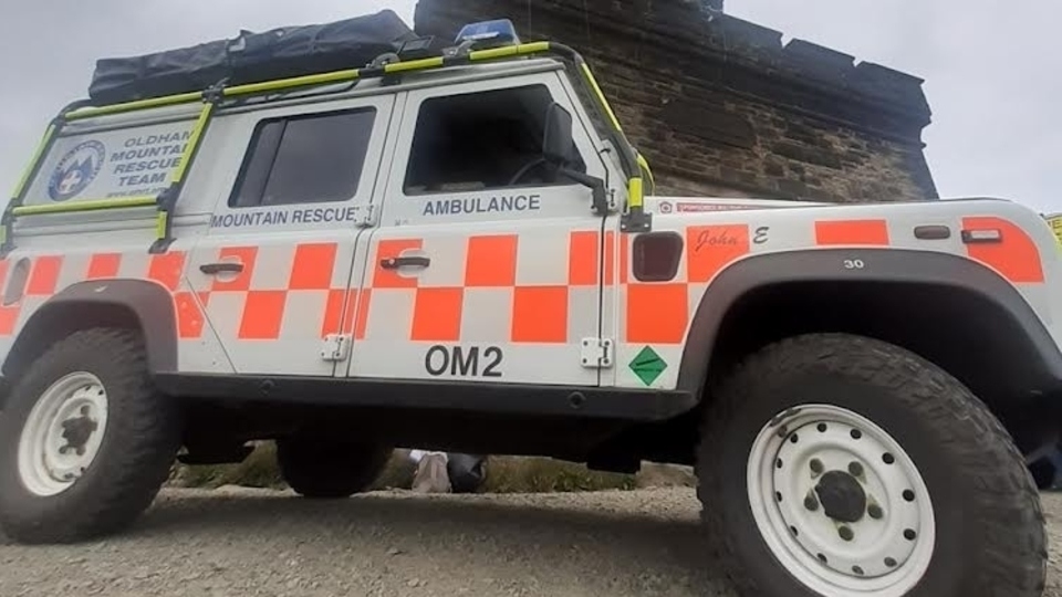 The Oldham team provided transport to Peel Tower with water and provisions