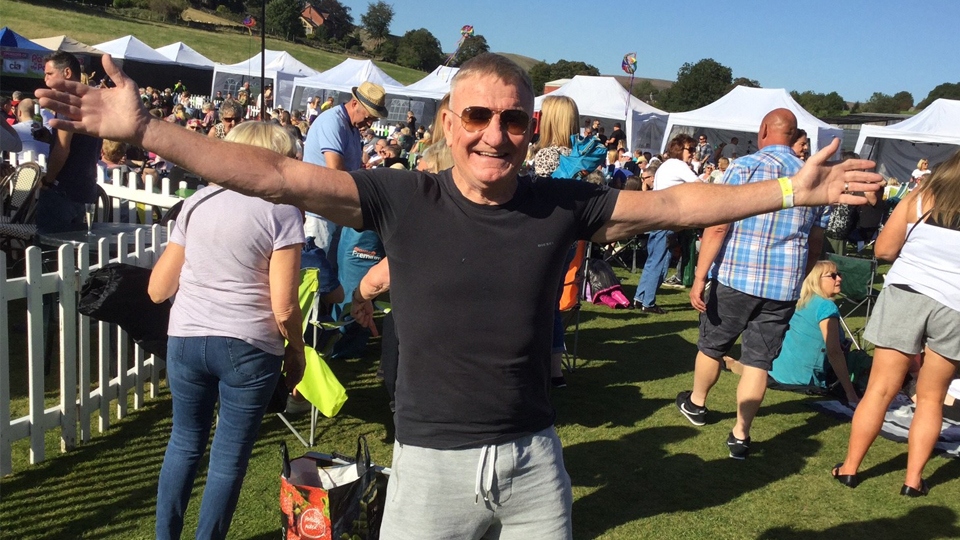Mike Sweeney was compare at Delph's Party In The Park in 2019