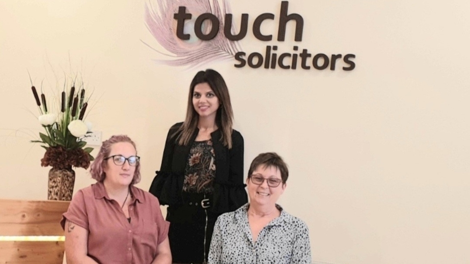 Pictured (left to right) are Alison Clowes, Trusha Velji and Diane Marsh from Touch Solicitors