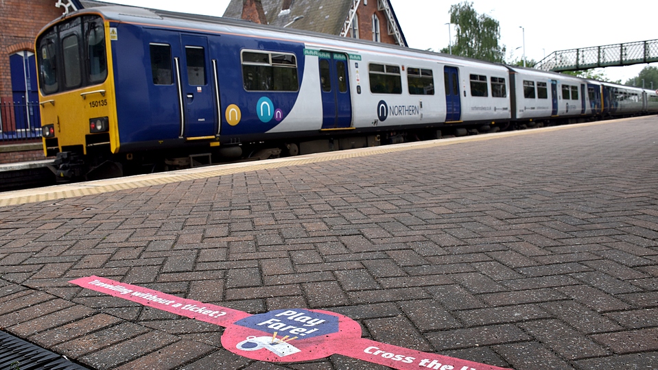 'Don’t cross the line' is the warning being issued to persistent fare evaders on the Northern network 'Don’t cross the line' is the warning being issued to persistent fare evaders on the Northern network