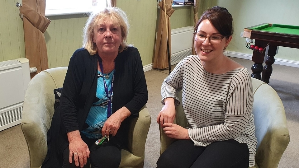 Susan O'Sullivan, the Team Leader, is pictured with Sophie Ogden, Dementia Advisor Susan O'Sullivan, the Team Leader, is pictured with Sophie Ogden, Dementia Advisor