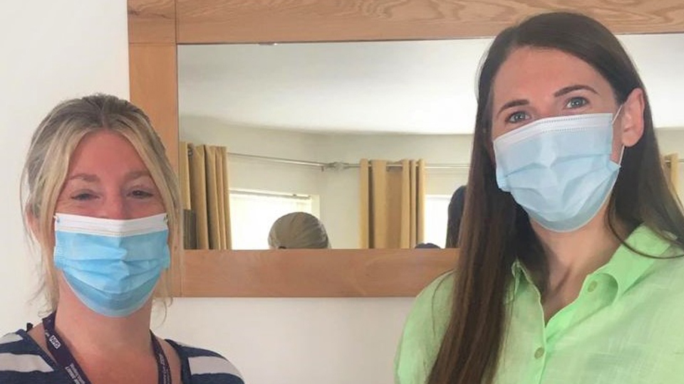 Marie and Charlotte from Pennine Care Marie and Charlotte from Pennine Care
