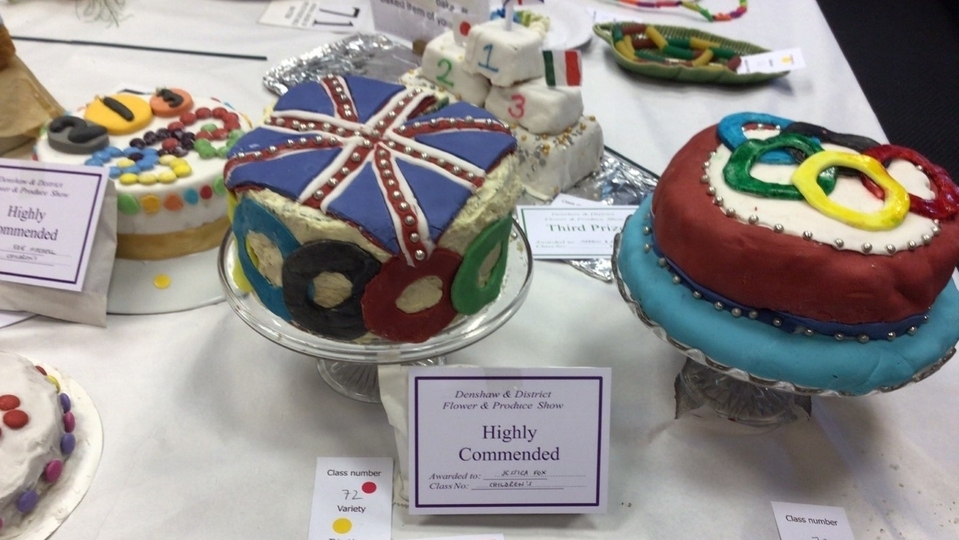 There were impressive displays of flowers, shrubs, individual fruit and vegetables and outstanding home-baked confectionary There were impressive displays of flowers, shrubs, individual fruit and vegetables and outstanding home-baked confectionary