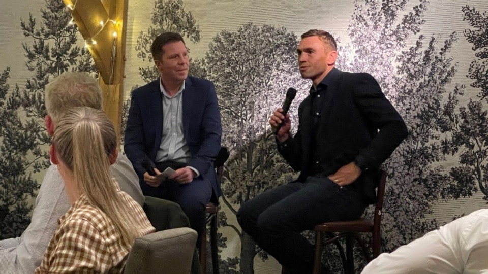 Kevin Sinfield spoke passionately about his career in rugby league