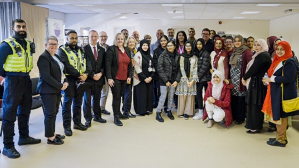 Greater Manchester Mayor Andy Burnham visited the Fatima Women’s Association