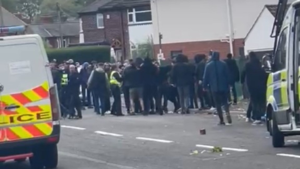 GMP have arrested 11 men aged between 18 and 30 years old on suspicion of violent disorder GMP have arrested 11 men aged between 18 and 30 years old on suspicion of violent disorder