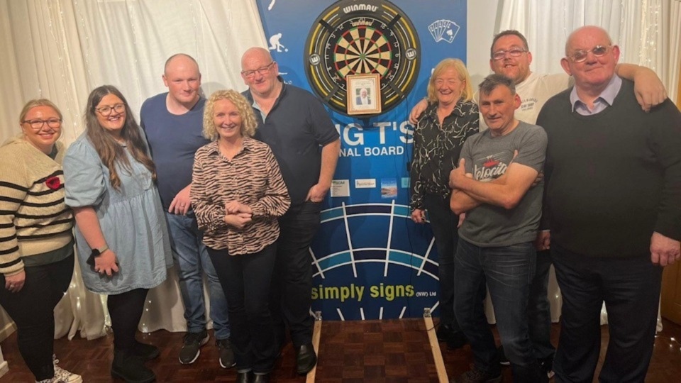 The cancer charity marathon included pool, darts and cribbage, and was staged at Diggle Band Club