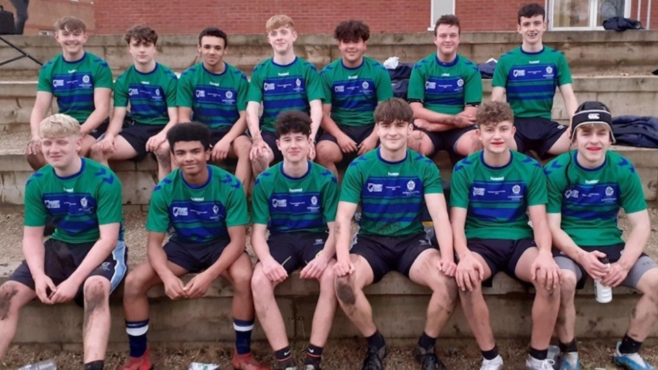 The successful Saddleworth School Year 11 rugby team