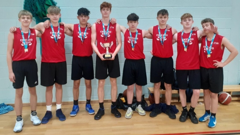 The successful Saddleworth School Year 11 basketball team