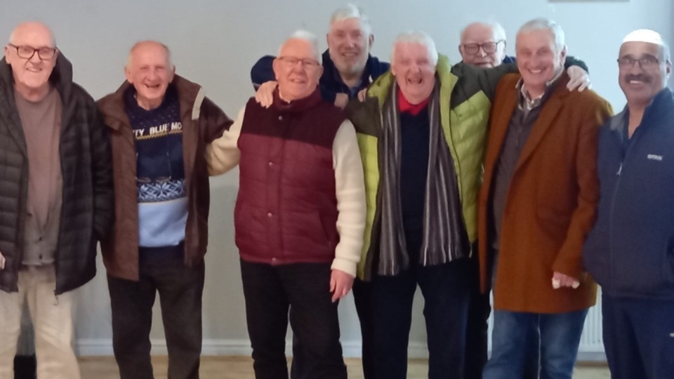 Pictured at this week's event are (left to right): Pete Mills, David Walker, Derrick Sladen, Peter Winrow, Peter Sutcliffe, Roger Halstead, Trevor Howard and Joe Warburton
