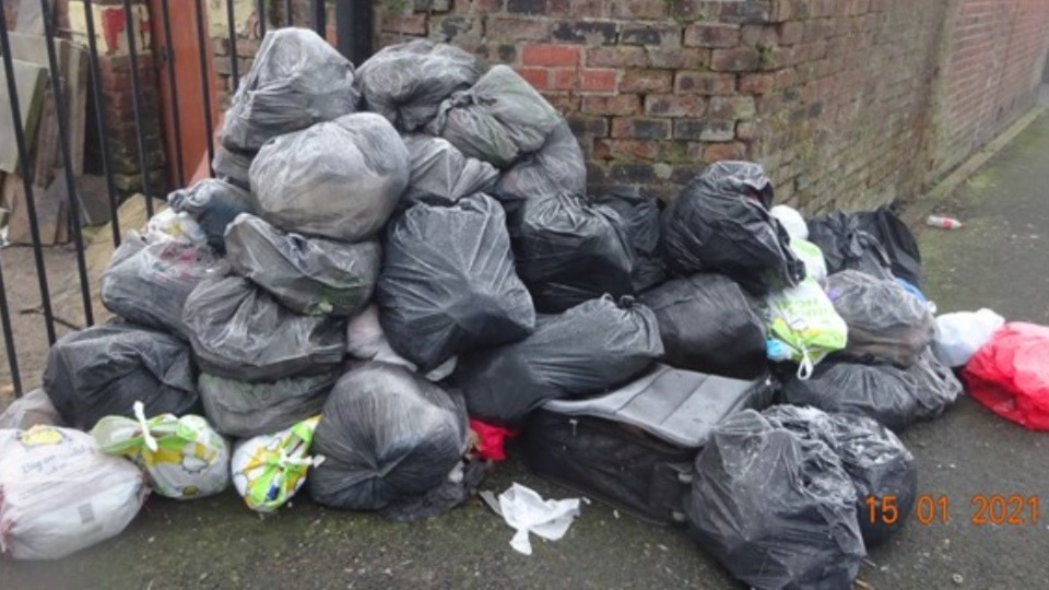 Waste found in an alleyway off County Street was traced to Danielle Siddall Waste found in an alleyway off County Street was traced to Danielle Siddall