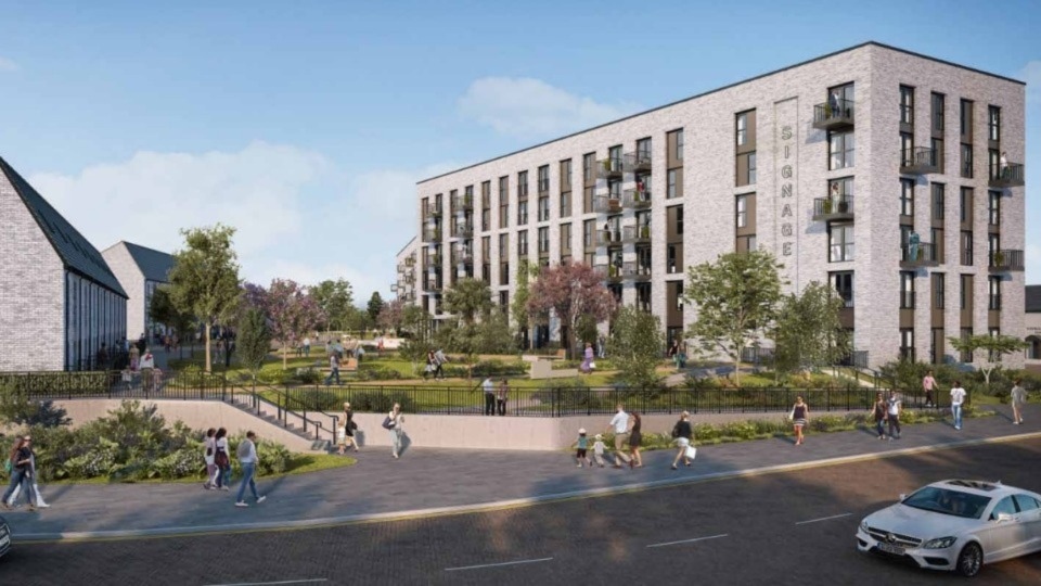 CGI showing plans for Central Retail Park in Rochdale. Image courtesy of Leach Rhodes Walker
