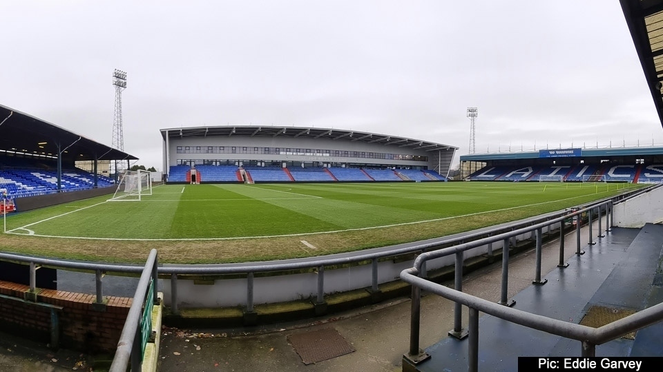 Latics will play in their navy third kit on New Year’s Day during the Boundary Park clash against Notts County