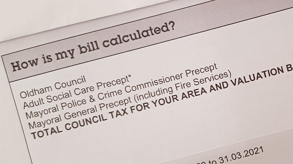 Oldham Council Tax Bill