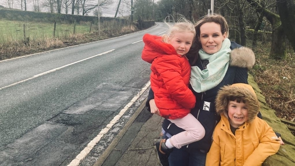 Clare Grainger with her children, who has launched the campaign. Clare Grainger with her children, who has launched the campaign.