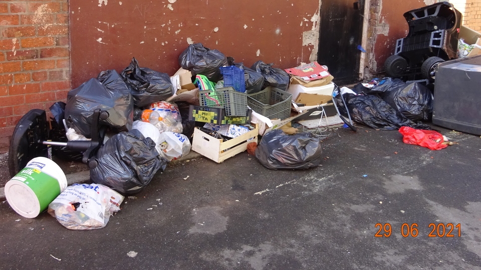Image of the rubbish dumped by Gheorge Raucanu Image of the rubbish dumped by Gheorge Raucanu